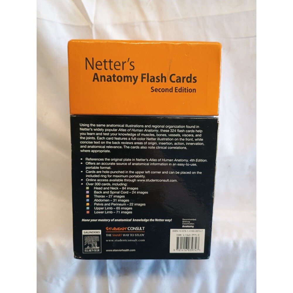 Netter’s Anatomy Flash Cards 2nd Edition John T. Hansen Saunders 2006 complete - Picture 3 of 7